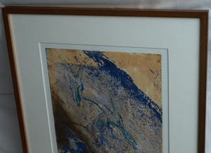 Niet of onleesbaar gesigneerd - Gemengde techniek , “Geitenschedels” – gesigneerd & ingelijst - 1992 kopen? Bied vanaf 10!