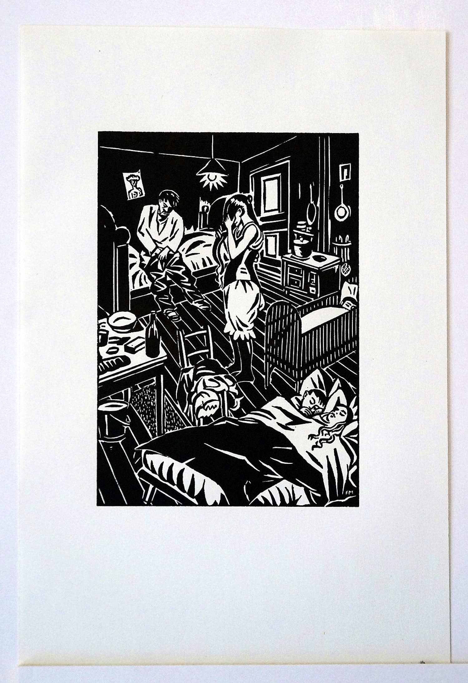 Frans Masereel - Original Holzschnitt "Die Stadt", signiert in der Platte kopen? Bied vanaf 20!