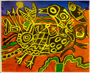 Corneille - " L’ouseau né du paysage " verkocht voor € 250!