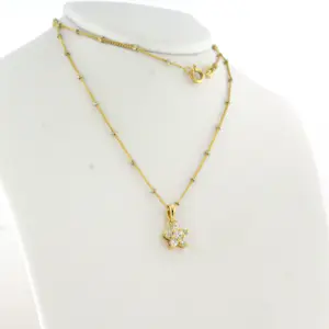 18k gouden collier en hanger met briljant geslepen diamant tot. 0.40ct kopen? Bied vanaf 625!