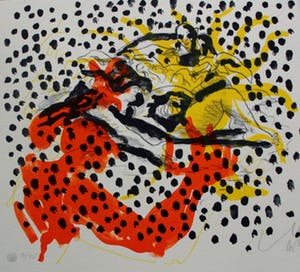 Jorg Immendorff - Drie litho's: Zwiebelmutter - 1993 kopen? Bied vanaf 750!