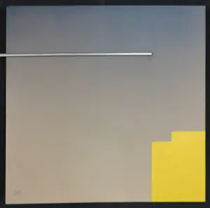 Menno Meijer - Lot van drie 3d-geometrisch-abstracte werken in gemengde techniek (verf, metaal) kopen? Bied vanaf 50!