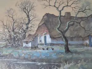 Jan van der Heijden - Plasgezicht. Boerderij. Roeiboot. kopen? Bied vanaf 69!