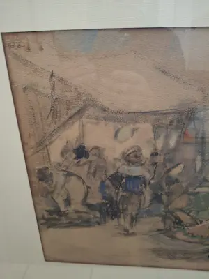 Hein Heertjes - Markttafereel kopen? Bied vanaf 75!