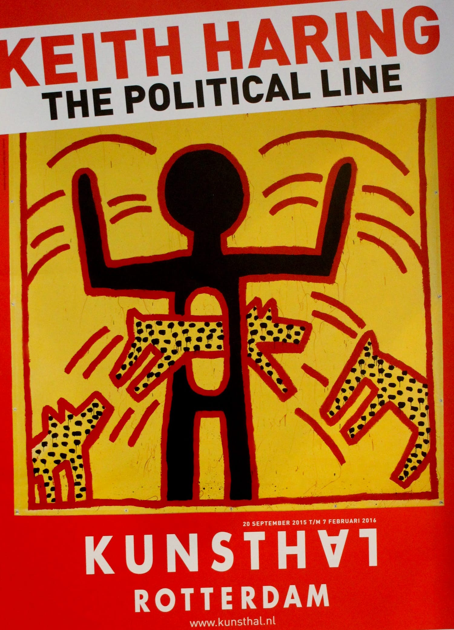 Keith Haring - Poster/affiche: The political line - 2015/2016 verkocht voor € 25!