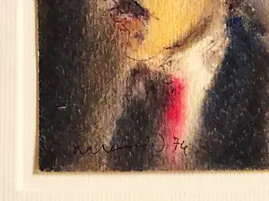 Albert Hennig - Leipzig "Die verschollene Generation - aquarel en inkt - fraai ingelijst - 1974 kopen? Bied vanaf 85!