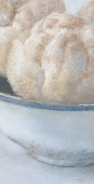 Jan Boom - Olieverf op doek, Stilleven met broodjes kopen? Bied vanaf 350!