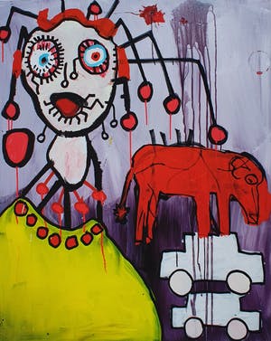 Paul Indrek Kostabi - Where´s the beef, Handgesigneerde giclée kopen? Bied vanaf 75!