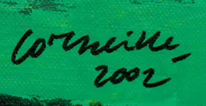 Corneille - Zeefdruk op doek: 2 vogels - 2002 (oplage slechts 75 stuks!) kopen? Bied vanaf 225!