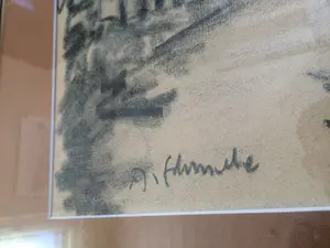 Alfred Schmela - Kohlezeichnung "Danzig, Krantor" kopen? Bied vanaf 250!
