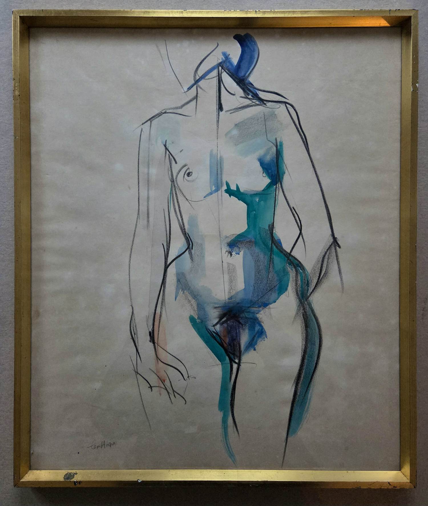 Bob ten Hoope - Naakt. Staande vrouw. kopen? Bied vanaf 250!