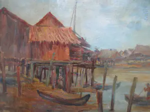 Max Fleischer - Indonesie Java Vissersdorp 1898 kaufen? Bieten Sie von 250!