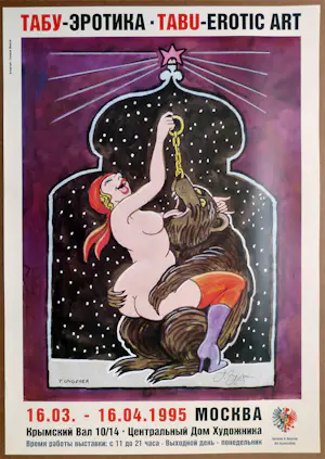 Tomi Ungerer - handsigniert - sehr seltenes Blatt - Erotic Art - Moskau 1995 kaufen? Bieten Sie von 180!