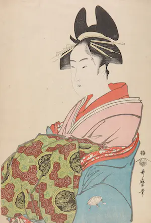 Kitagawa Utamaro - Houtdruk, Geisha kaufen? Bieten Sie von 100!