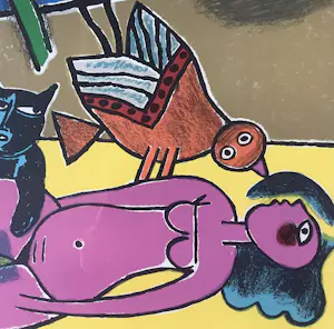 Corneille - Au Soleil avec Oiseau et chat kaufen? Bieten Sie von 375!