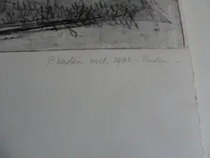 Peter Westen - 2 kleuren ets. Titel, "Beden ". kopen? Bied vanaf 20!