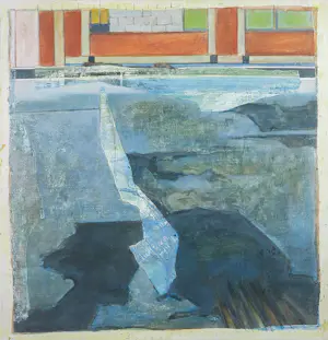 Marcel van Hoef - Olieverf op doek, Tussengebied - Ingelijst kopen? Bied vanaf 350!