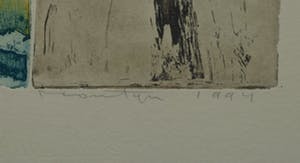 Jan Montyn - "Interior, Cambodja II", 1994, III/V - Ets op papier kopen? Bied vanaf 50!