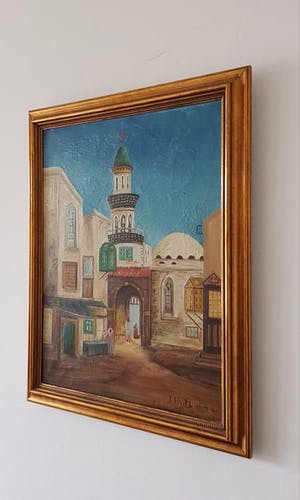 Niet of onleesbaar gesigneerd - figuren bij een Poort. kopen? Bied vanaf 1!
