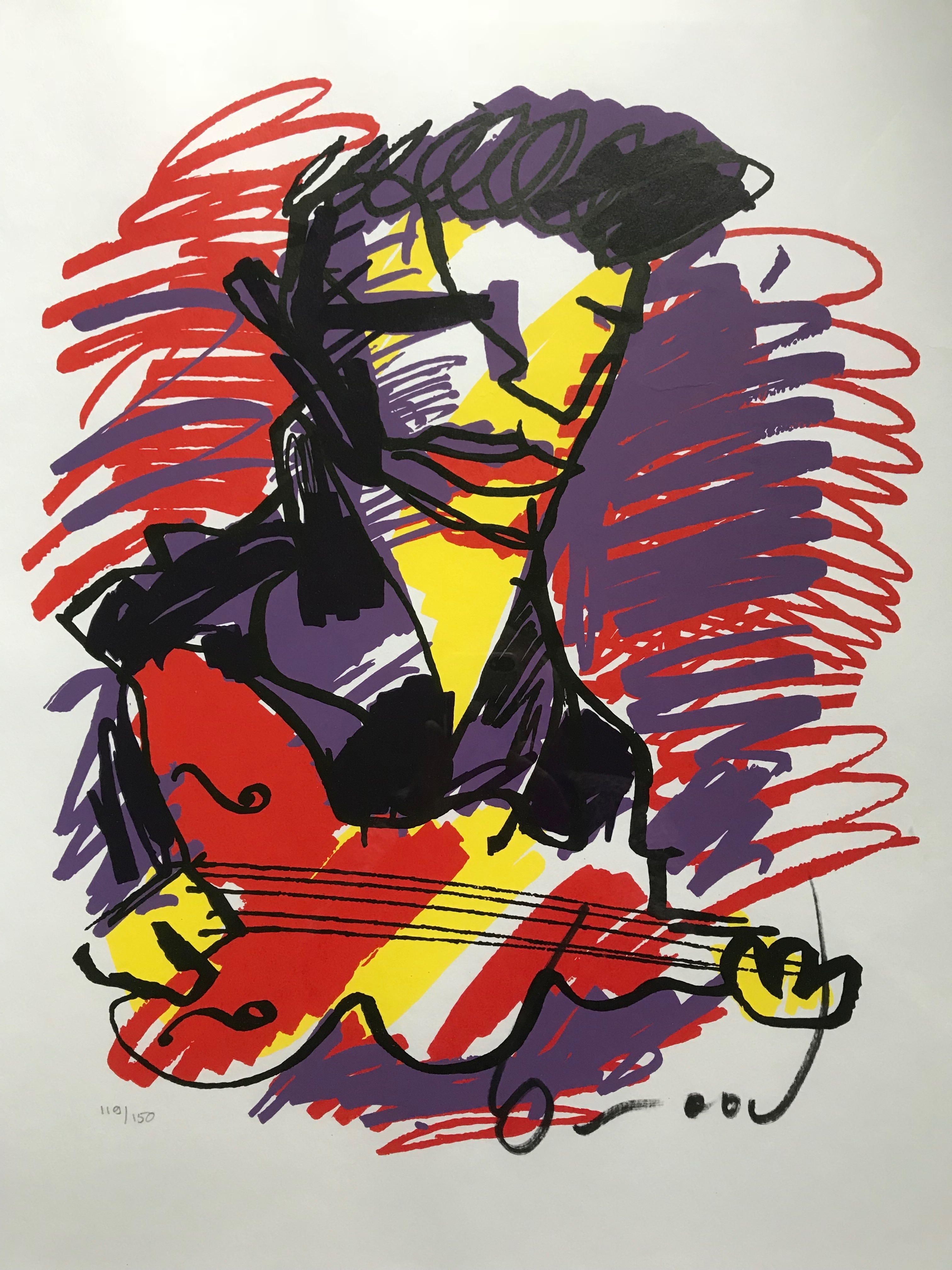 Herman Brood - Elvis - Gesigneerde zeefdruk - 119/150 verkocht voor € 225!