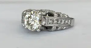 18 karaat witgouden solitair ring met een briljant geslepen diamant van 1.20 ct kopen? Bied vanaf 2800!