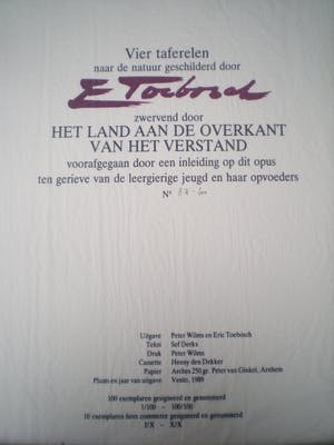 Eric Toebosch - Land aan de overkant van het verstand -2 kopen? Bied vanaf 29!