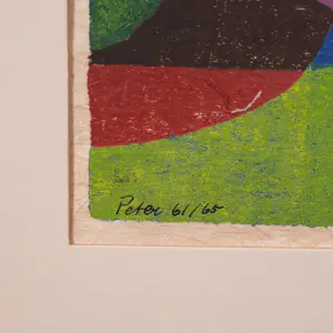 Geni Peter - zeefdruk - Abstract 61 - 1965 - 25767 kopen? Bied vanaf 120!