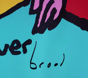 Herman Brood - Zeefdruk op linnen: "Fore ever (friends) kopen? Bied vanaf 599!