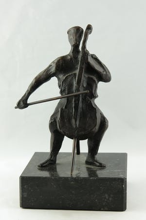 Hans Kuyper - Brons, De cellist kopen? Bied vanaf 150!