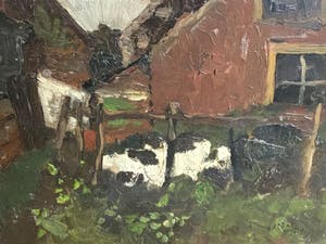 Willem van der Nat - C2605, Liggende koe kopen? Bied vanaf 250!