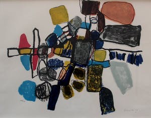 Corneille - ingelijste litho: apres midi d'été - 1961- nette lijst! kopen? Bied vanaf 795!