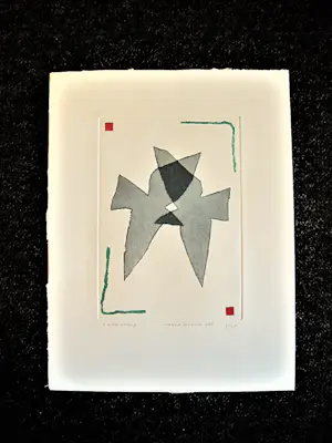 Harrie Gerritz - Kleine oplage (35) en handgekleurde ETS "ontmoeting" 1988 - potloodgesigneerd kopen? Bied vanaf 37!