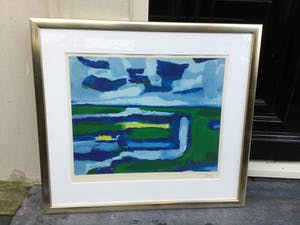 Gerrit Benner - C4297 - Landschap kopen? Bied vanaf 3000!