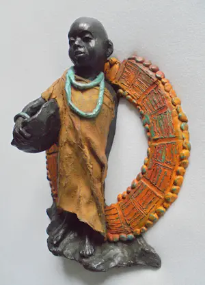 Marianne Houtkamp - "Voeding" 2009. Prachtig patina! kopen? Bied vanaf 595!