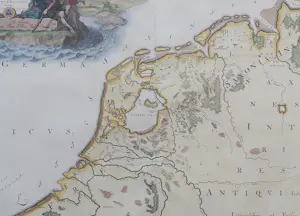 Francois Halma - Nederland Romeinse Tijd Oude Kaart 1725 kopen? Bied vanaf 90!