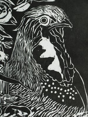 Jatie van Melle - Grote ingelijste houtsnede , Sponsorgeschenk BKR 2004 – nr. 27/40 kopen? Bied vanaf 50!