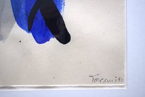 Bep Toscani - Gemengde techniek, Ingelijst kopen? Bied vanaf 70!