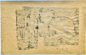 Anton Heyboer - handgesigneerde kleurenets | 'Zonder titel' | 1966 ( VROEGE ETS) verkocht voor € 1!