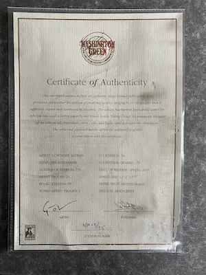 Govinder Nazran - Zeefdruk | Der Auslander | Govinder Nazran in luxe lijst kopen? Bied vanaf 120!