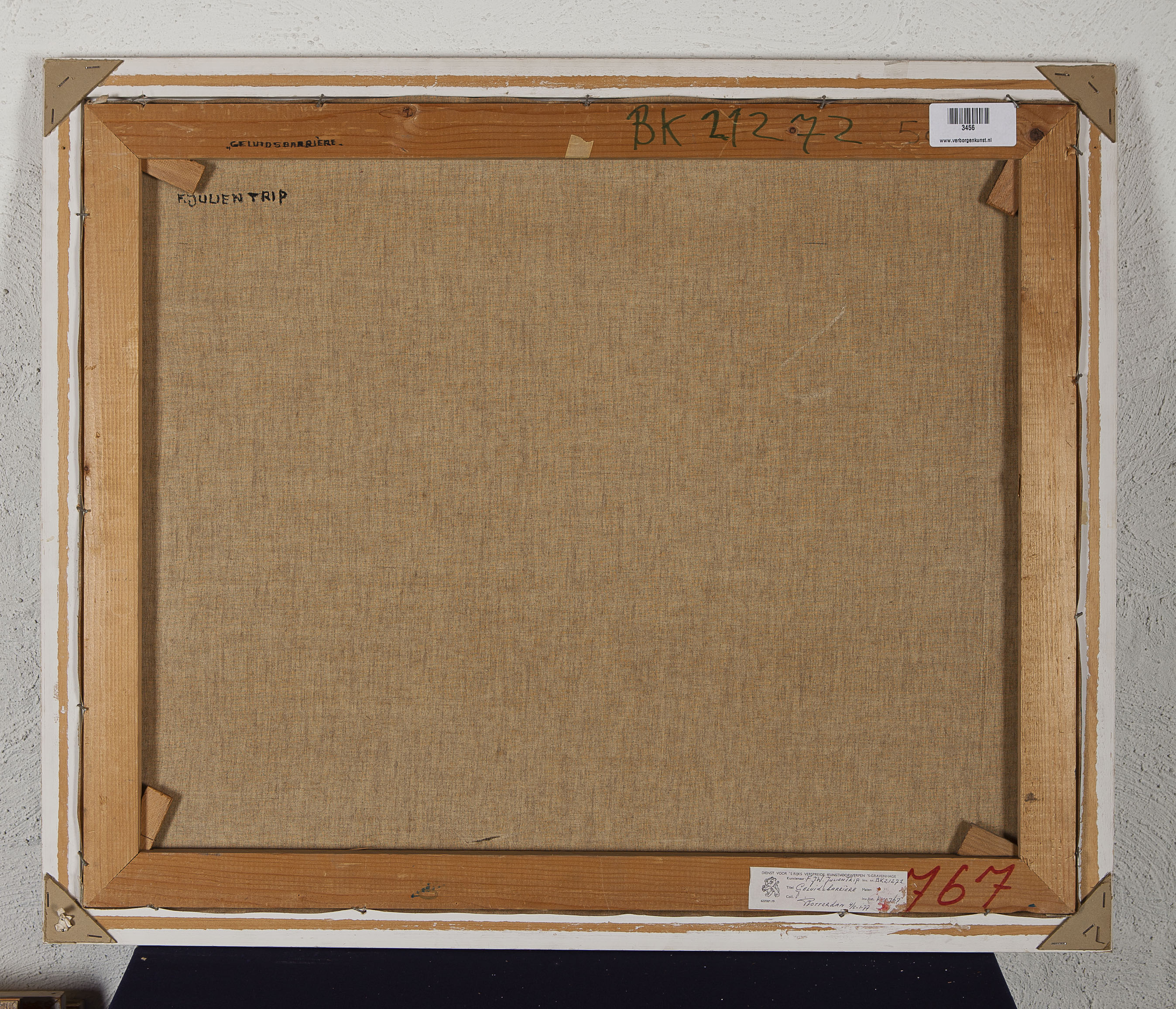 Victor Julien Trip - Geluidsbarrière - Olieverf op doek - Herkomst BKR Rotterdam -  kopen? Bied vanaf 10!