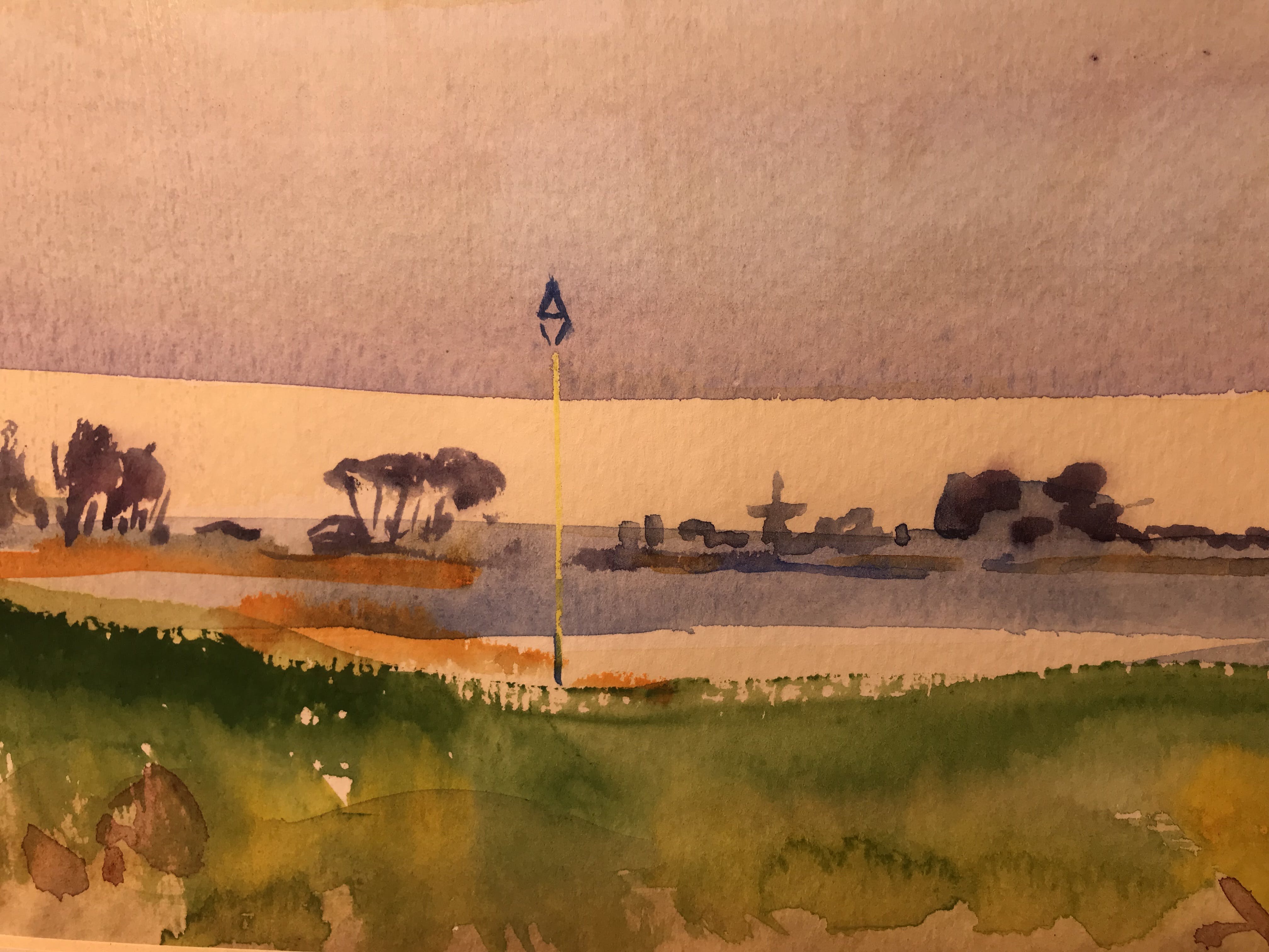 Freek van den Berg - Aquarel met lijst gesigneerd Parijs kopen? Bied vanaf 149!