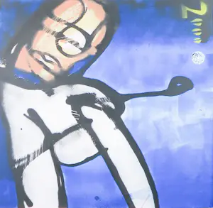Herman Brood - Zeefdruk, Golf 2000 - Ingelijst (groot) kopen? Bied vanaf 400!