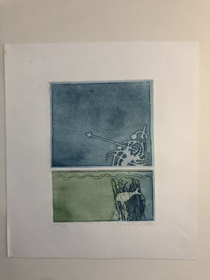 Jan Montyn - blauwe meer kopen? Bied vanaf 130!