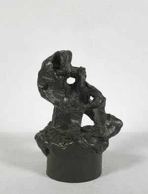 Ger Lataster - Krachtig bronzen plastiek, Hand vlag kopen? Bied vanaf 400!