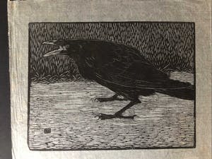 Jan Mankes - Houtsnede Zwarte Kraai - Gesigneerd - 1918 kopen? Bied vanaf 325!