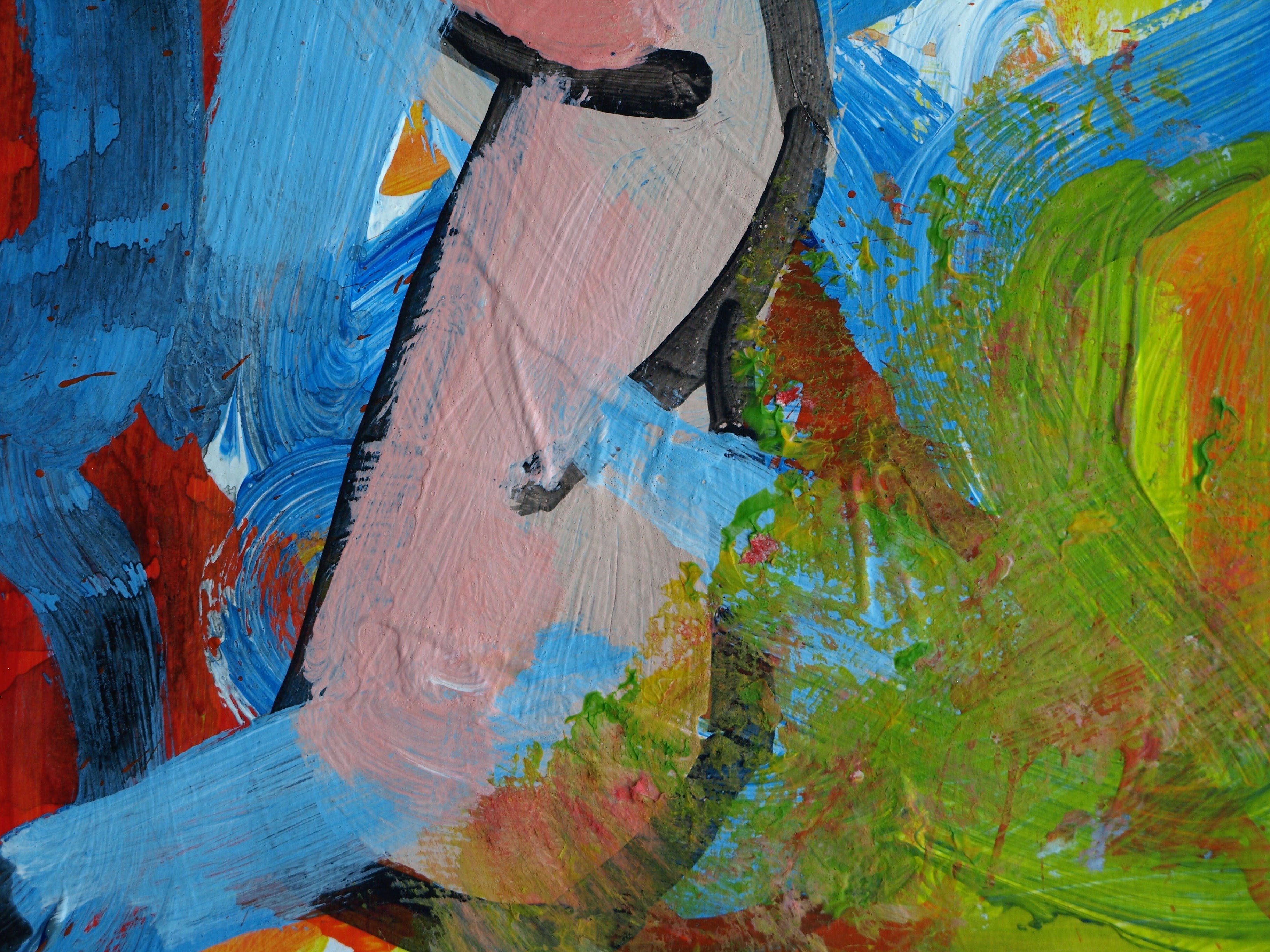 Peter Klashorst - Acrylverf op papier – Abstract 12 - 2016 kopen? Bied vanaf 35!