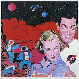 Alfred Degens - F49065 Lambdaprint, The red planet - Ingelijst kopen? Bied vanaf 1!