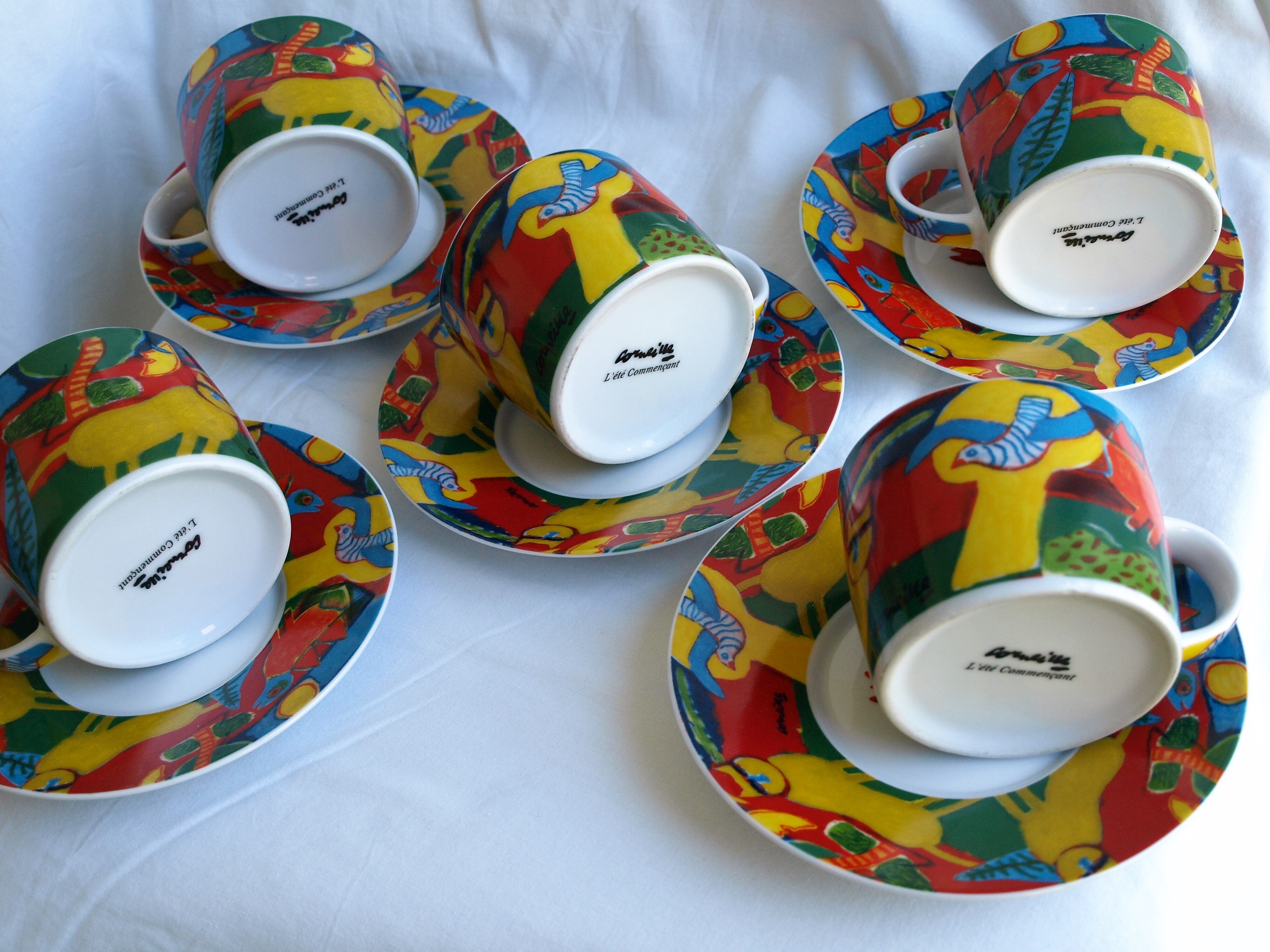 Corneille - Porselein, 5 Kop en Schotels â€“ L'Ã©tÃ© Commencant kopen? Bied vanaf 1!