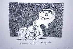 Kamagurka - ...de man uit 2 stukken...zeefdruk uit 1990 kopen? Bied vanaf 125!