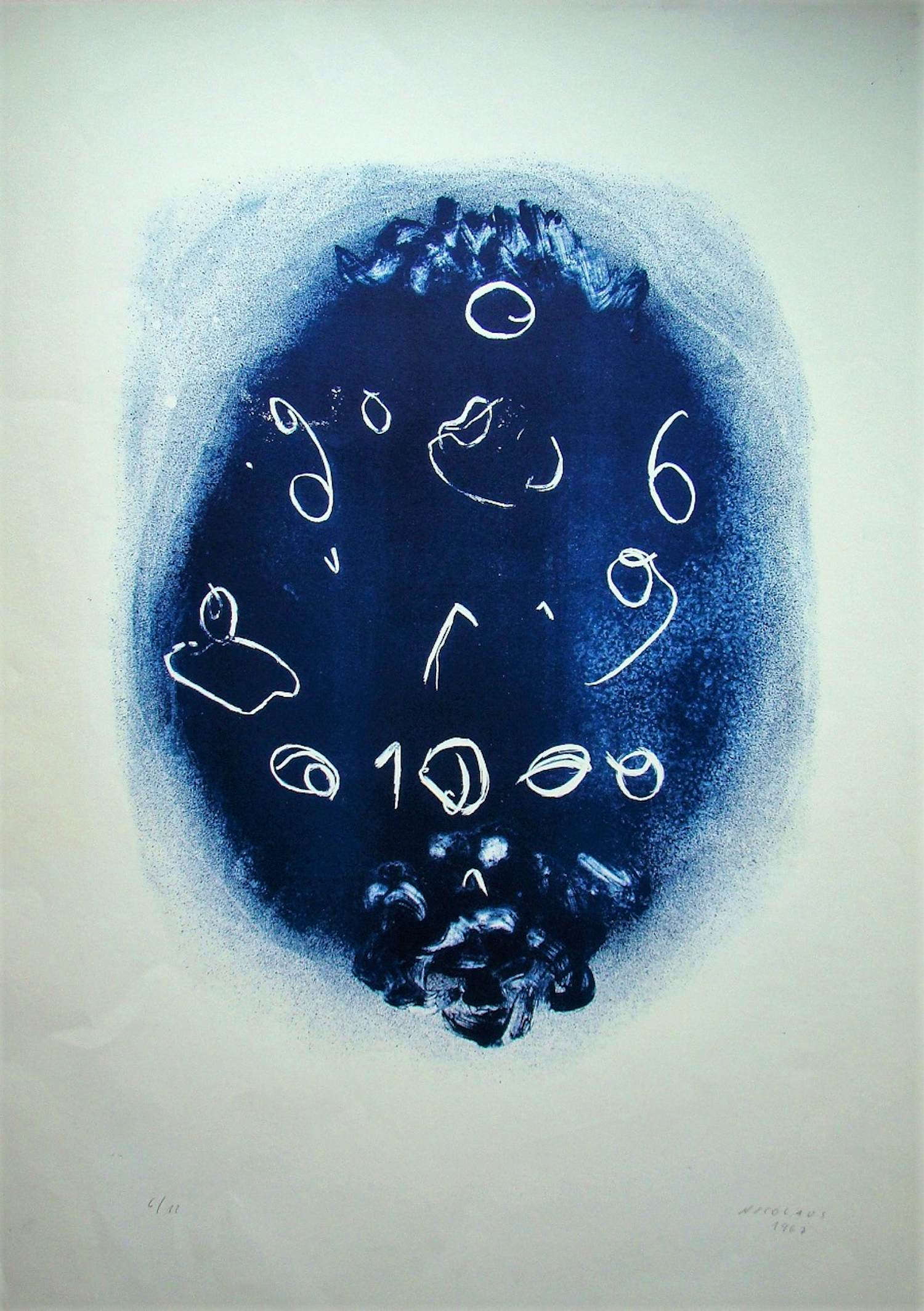 Egon Karl Nicolaus - Zahlenbild - Ohne Titel - Zeefdruk - 1967 kopen? Bied vanaf 200!
